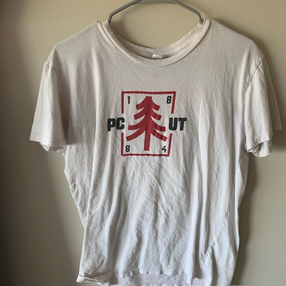 white park city t shirt with tethered neck
